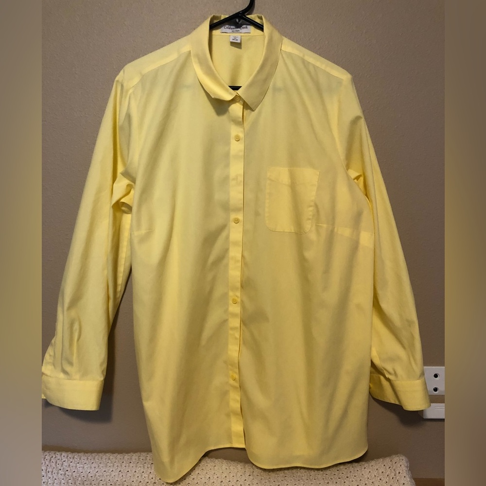 Coldwater Creek Yellow Blouse 2X (20-22)